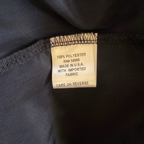 NWT Gibson Latimer navy blue lined lace dress. See through lace neckline. XL - Picture 11 of 13